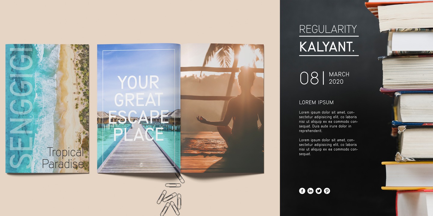 Kalyant Oblique Font preview